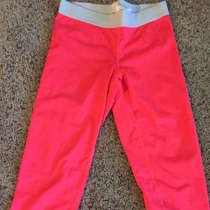 Nike Pro Combat Dri Fit Neon Tights Capris Pink